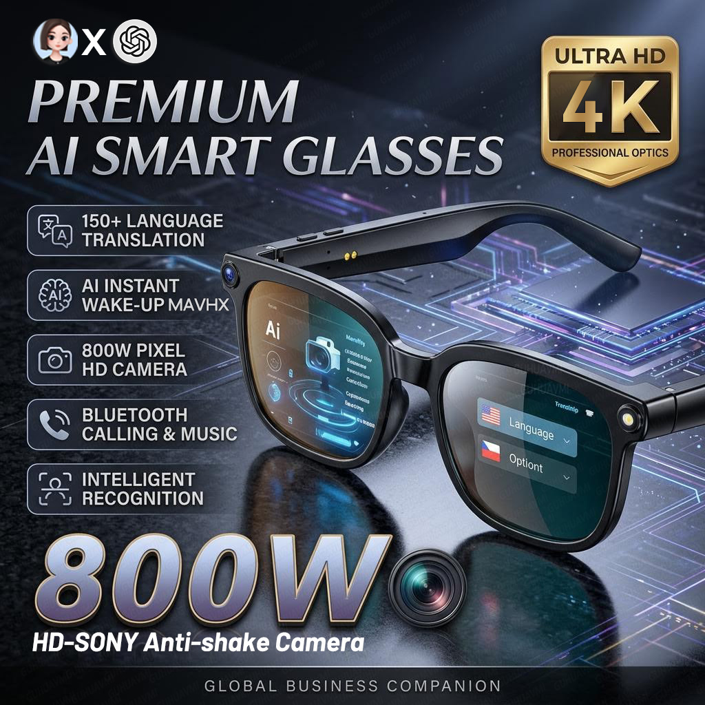 2026 4K 8MP Smart Glasses Men  - Smart Glasses Lens recensie en prijs