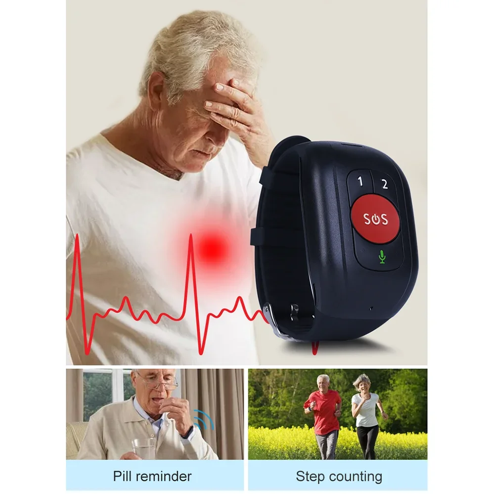 Elderly 4G LTE SOS Watch GPS T - Fall Detection Watch recensie en prijs