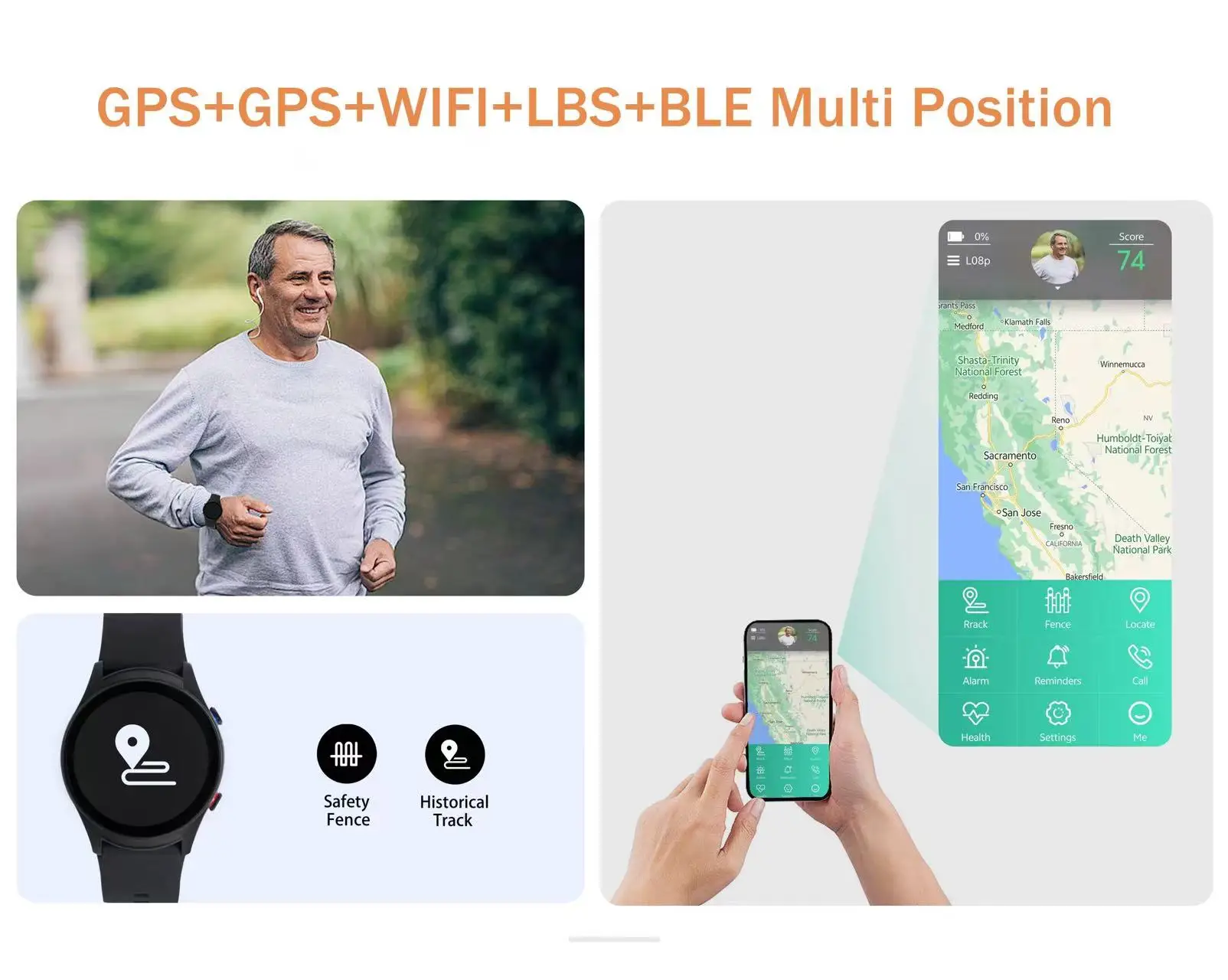 4G Elderly care smart watch Fa - Fall Detection Watch recensie en prijs