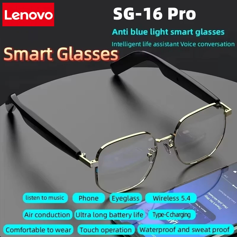 Lenovo New SG-16 Pro Smart Aud - Smart Glasses Lens recensie en prijs