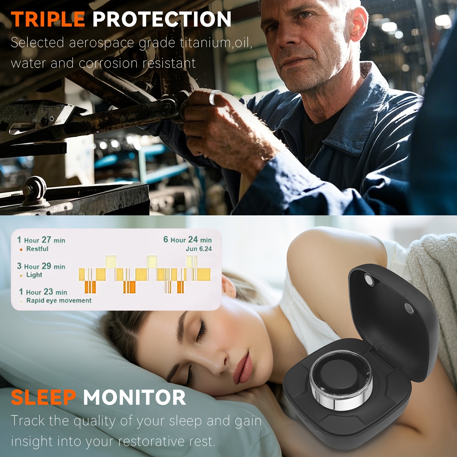 Smart Ring Men Women with Char - Temperature Ring Skin recensie en prijs